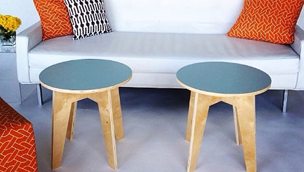 color Flattered coffee tables from Ronen Rental