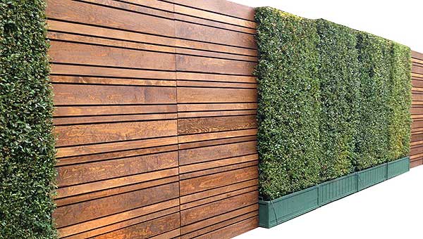 Designer 8 double-side wood slat wall