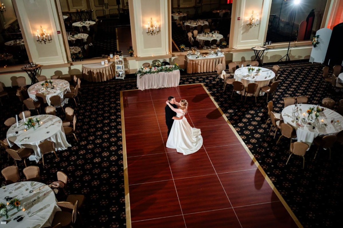 The ballroom bride: Some couples choose tradition instead of trends