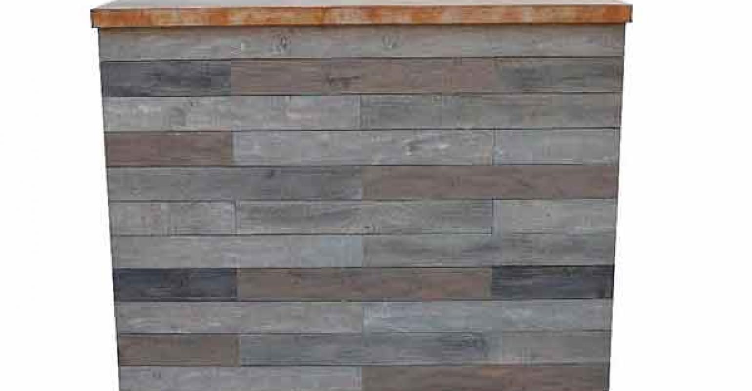 grey wooden bar