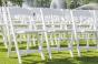 white wooden chairs